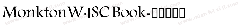 MonktonW01SC Book字体转换
